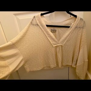 Urban Outfitters cream crop top